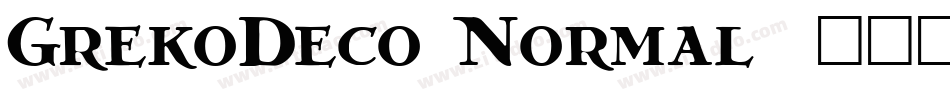 GrekoDeco Normal字体转换